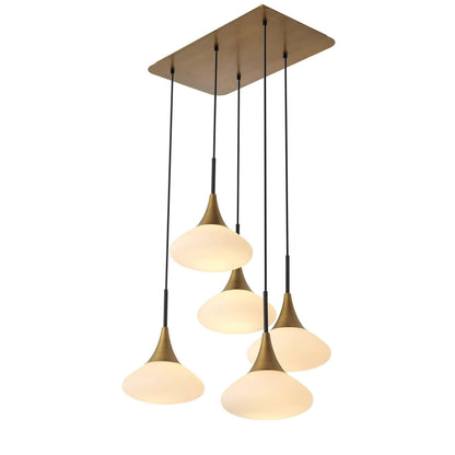 Duco L Modern Brass Chandelier - Richardrider