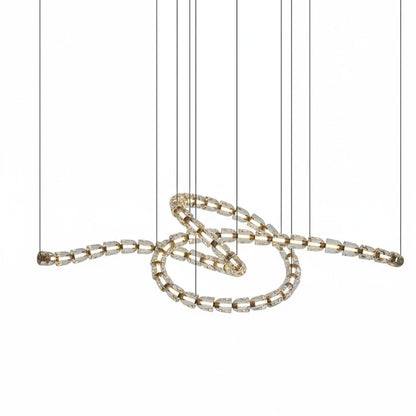 Gabriel Gold Crystal Chandelier