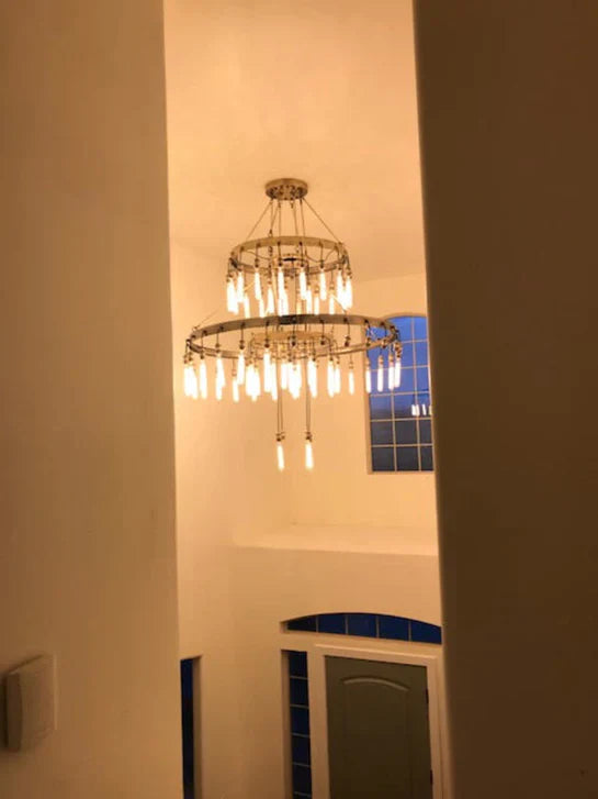 Retro-Inspired Metal Pendant Light Chandelier for Living Room/Bedroom/Staircase/Villa