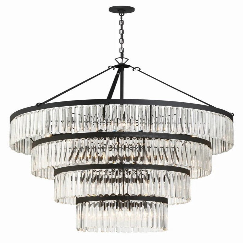 Elemory Glass 22 Light Round Chandelier - Richardrider