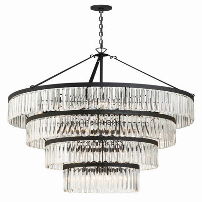Elemory Glass 22 Light Round Chandelier - Richardrider