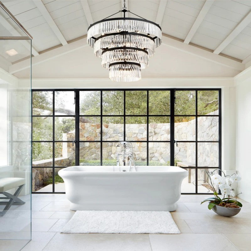 Elemory Glass 22 Light Round Chandelier - Richardrider