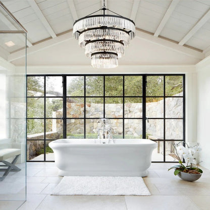 Elemory Glass 22 Light Round Chandelier - Richardrider
