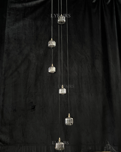 Post-modern Extra-long Pendant Light Fixtures for Staircase/High-ceiling Space/Foyer