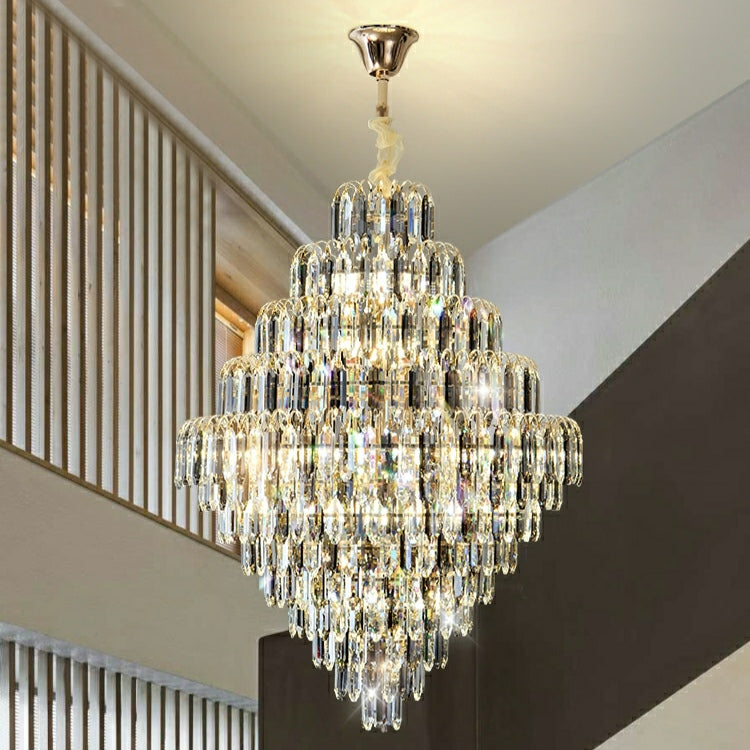 Extra Large Foyer Decorative Crystal Lighting Fixture Living Room Crystal Chandelier For Entryway Staircase - Richardrider