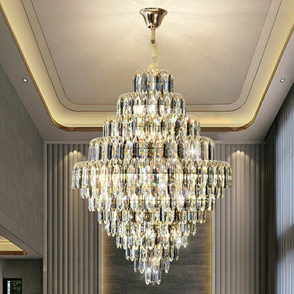 Extra Large Foyer Decorative Crystal Lighting Fixture Living Room Crystal Chandelier For Entryway Staircase - Richardrider