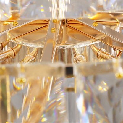 Extra Large Foyer Pure Crystal Ceiling Light Fixture Living Room Entrance Staircase Chandelier - Richardrider