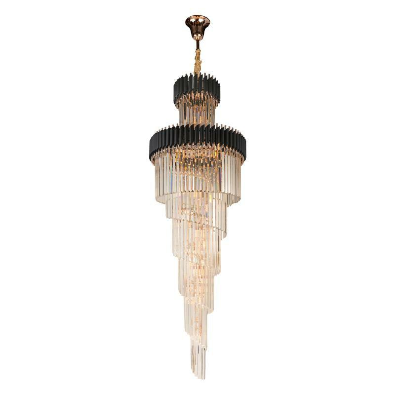 Spiral Crystal Chandelier For Foyer/ Staircase - Richardrider