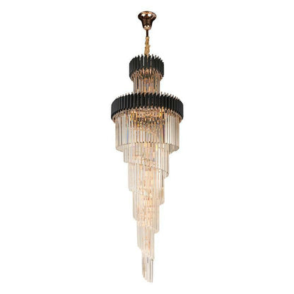 Spiral Crystal Chandelier For Foyer/ Staircase - Richardrider