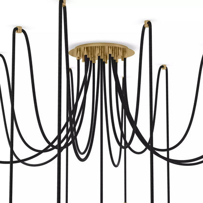 Art Crystal Ball Spider Chandelier Clear Ribbon Glass - Richardrider