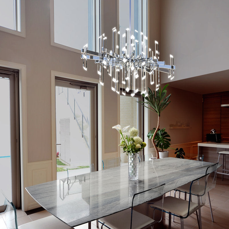 Facets 1-Light Kitchen Island LED Chandelier - Richardrider