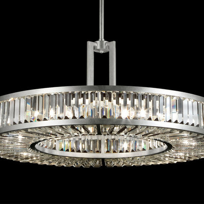 Riley Art Crystal Enchantment 37" Round Pendant