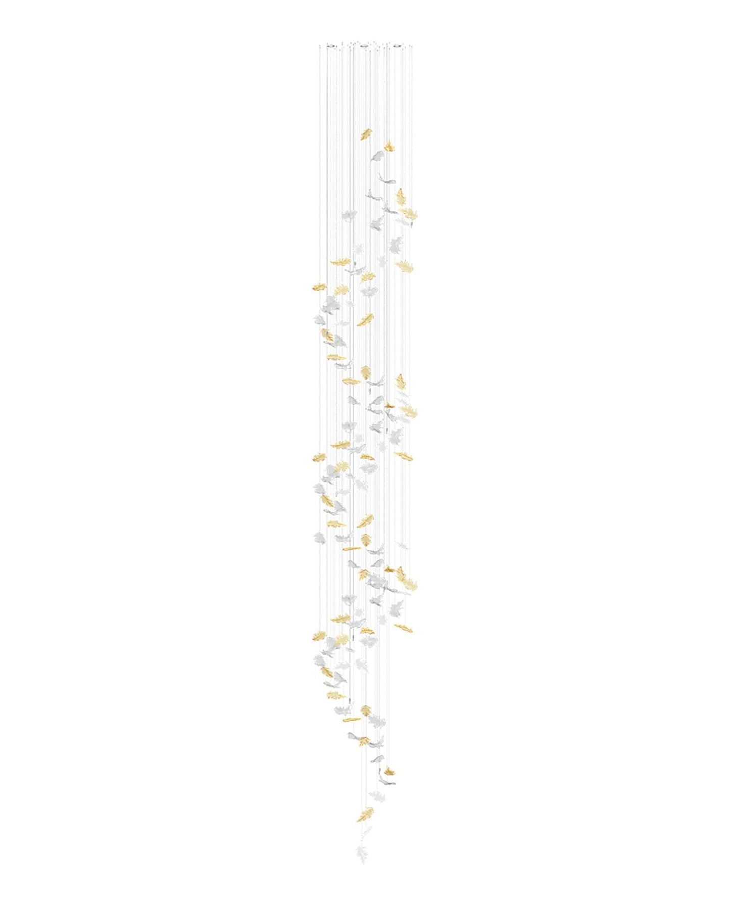 Galaxy Flying Leaves Meteor Shower Crystal Spiral Chandelier
