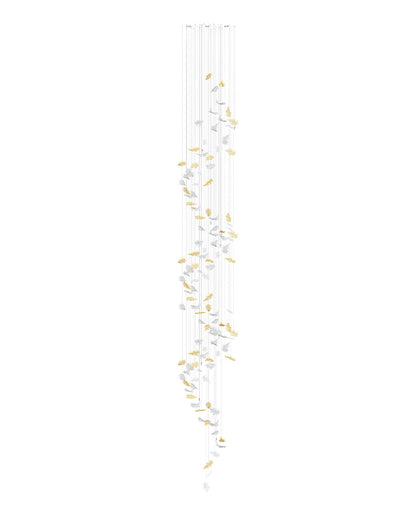 Galaxy Flying Leaves Meteor Shower Crystal Spiral Chandelier