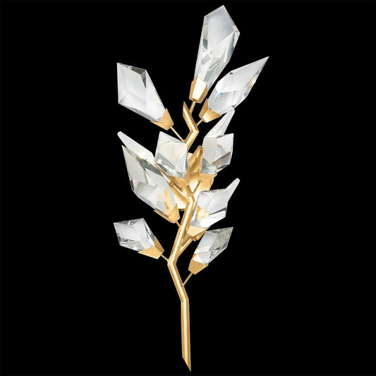 Addison Gold Leafed 27″ Crystal Sconce - Richardrider