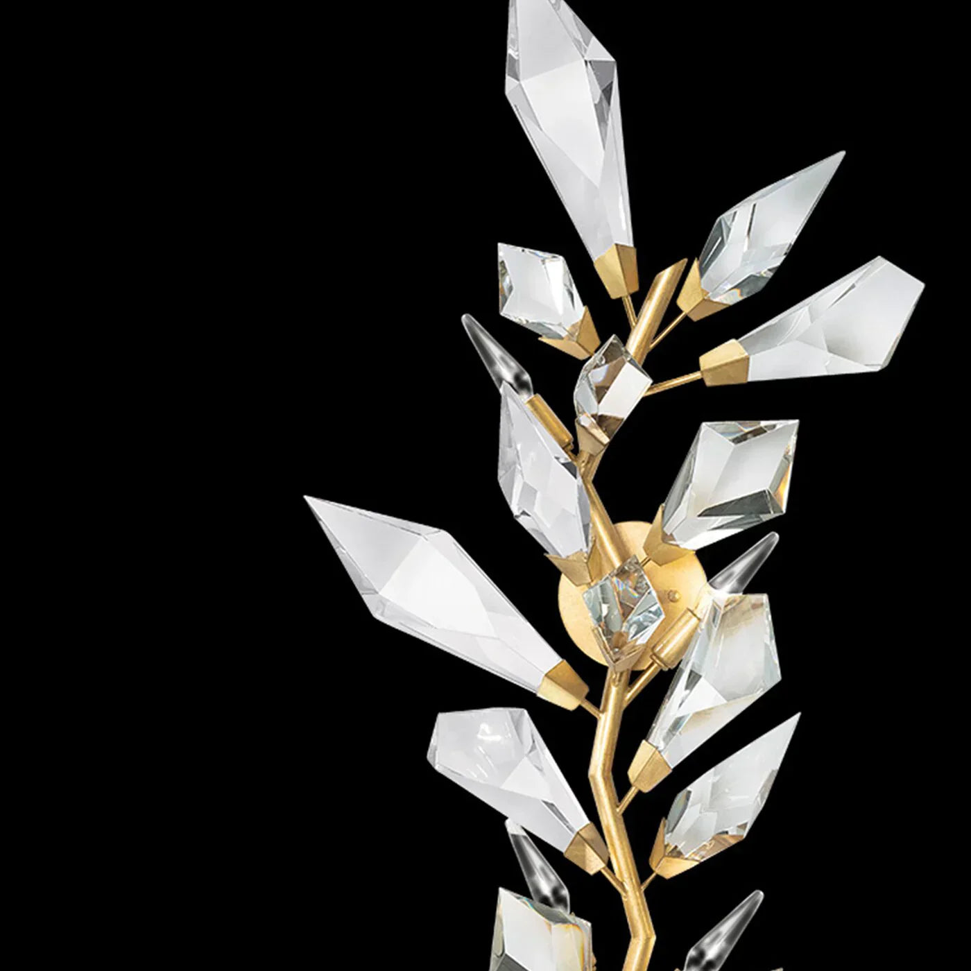 Addison 58" Gold&Silver Crystal Sconce - Richardrider