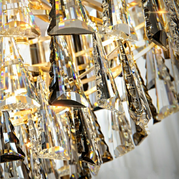 Foyer 3 Layers Extra Large Crystal Chandelier For Living Room Staircase Ceiling Lighting Fixture - Richardrider