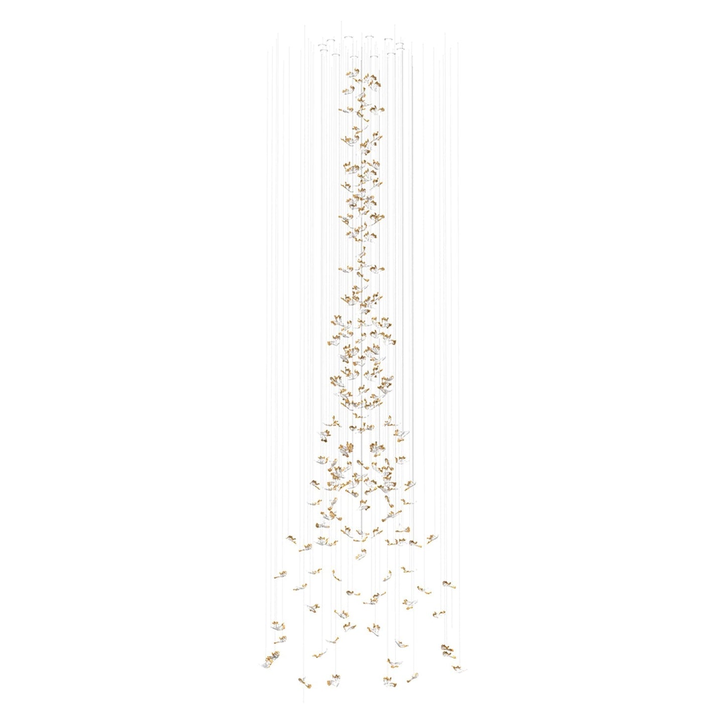 Galaxy Frosted Petals Frozen Chandelier