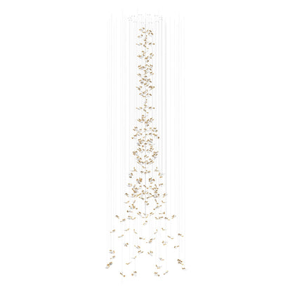Galaxy Frosted Petals Frozen Chandelier