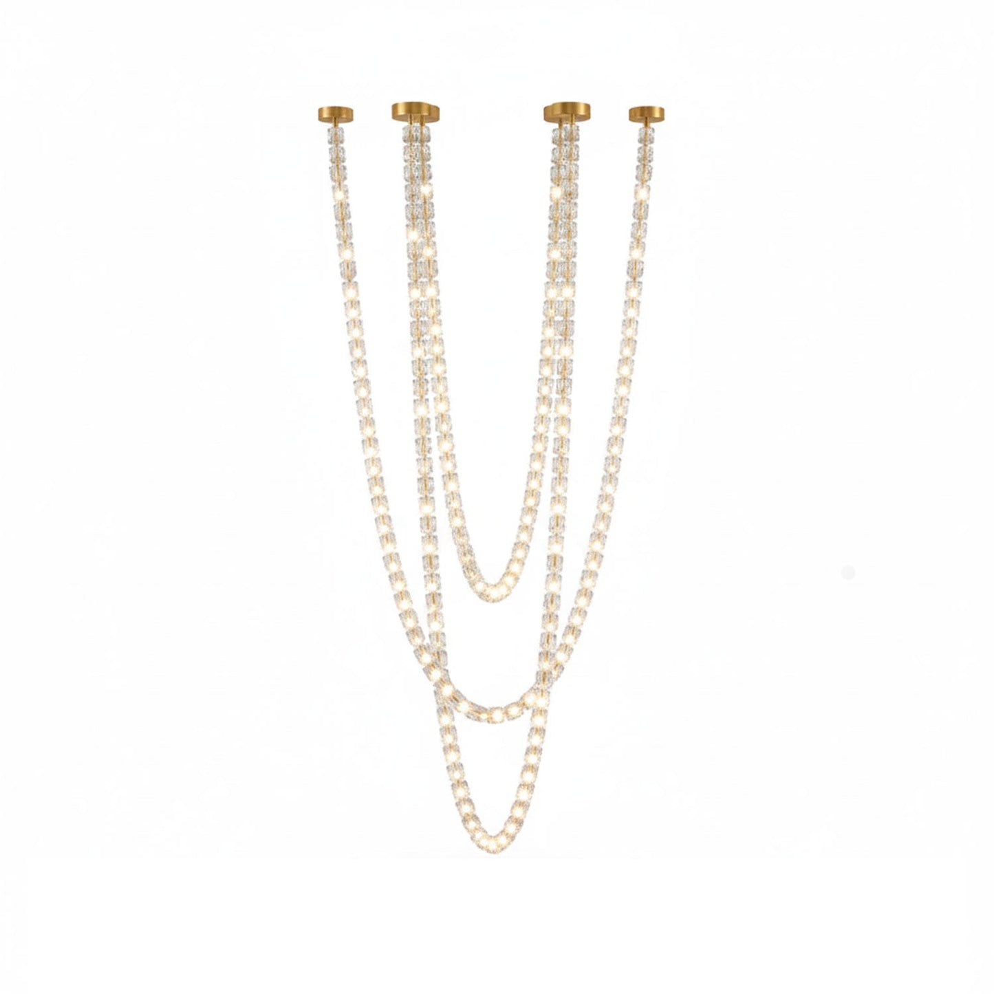 Gabriel Gold Crystal Chandelier