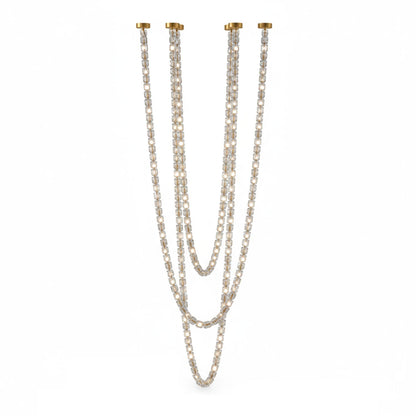 Gabriel Gold Crystal Chandelier