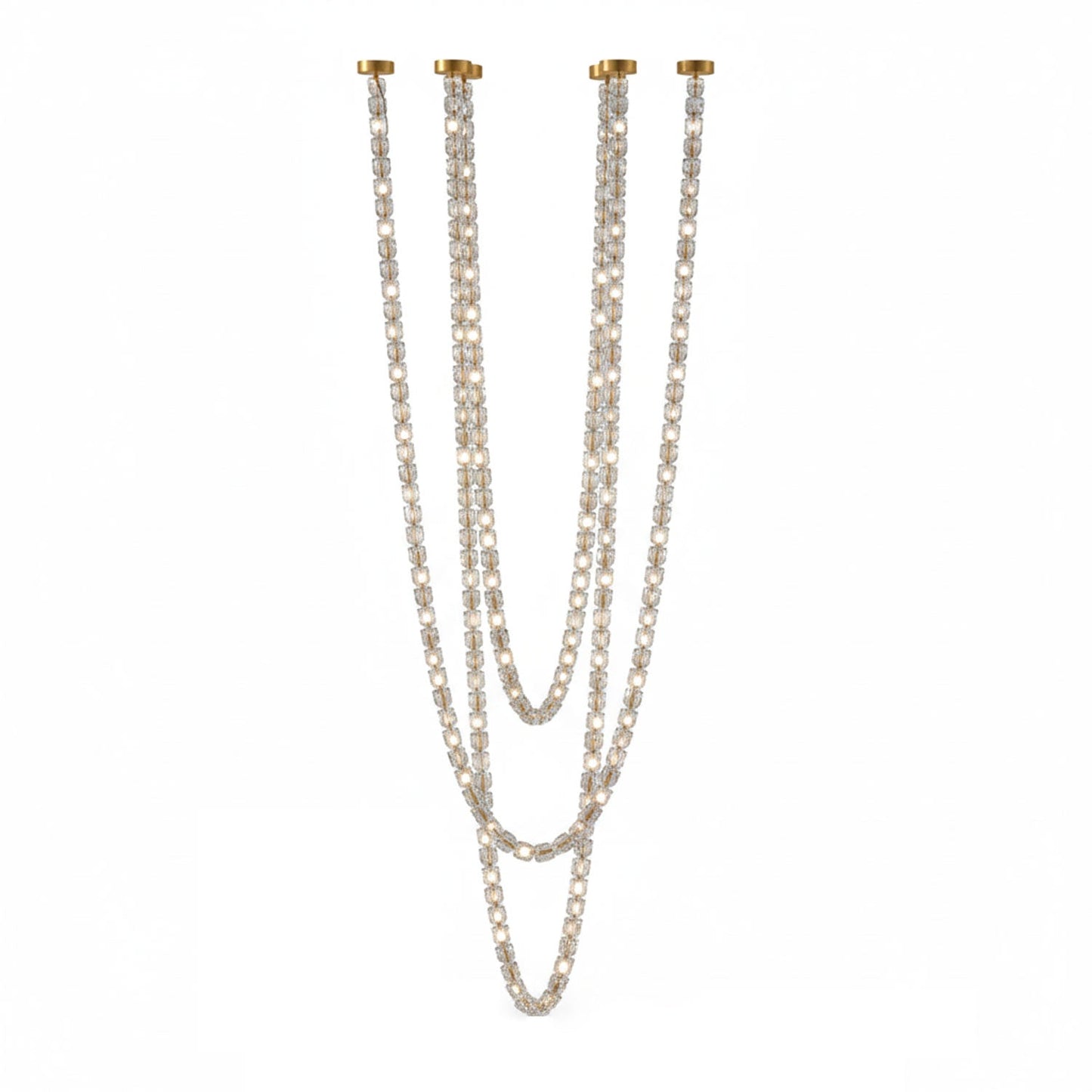Gabriel Gold Crystal Chandelier