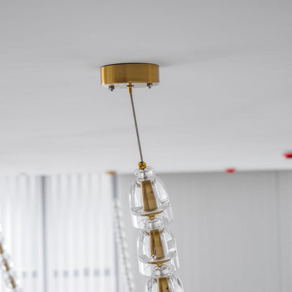 Gabriel Gold Crystal Chandelier