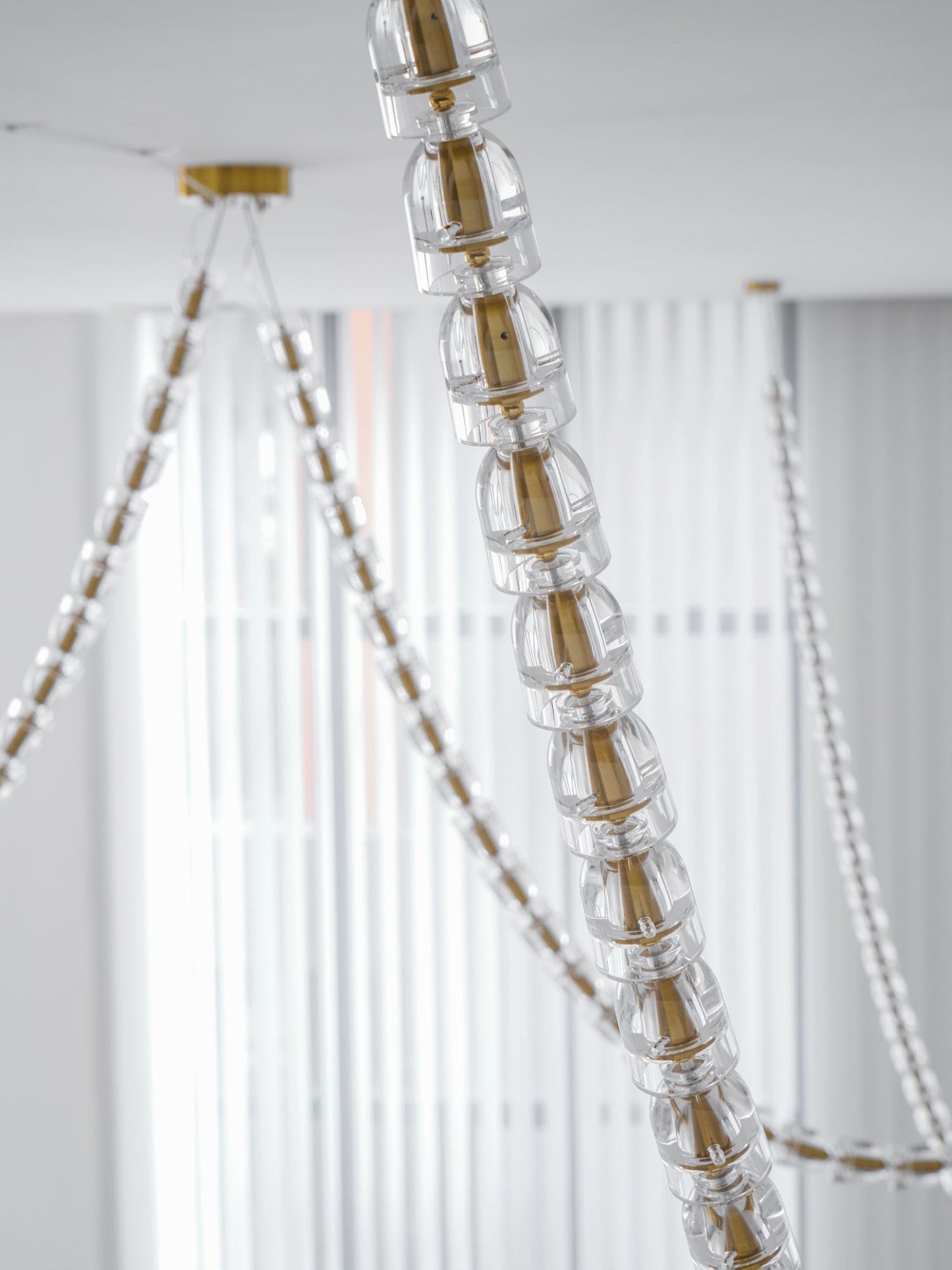 Gabriel Gold Crystal Chandelier