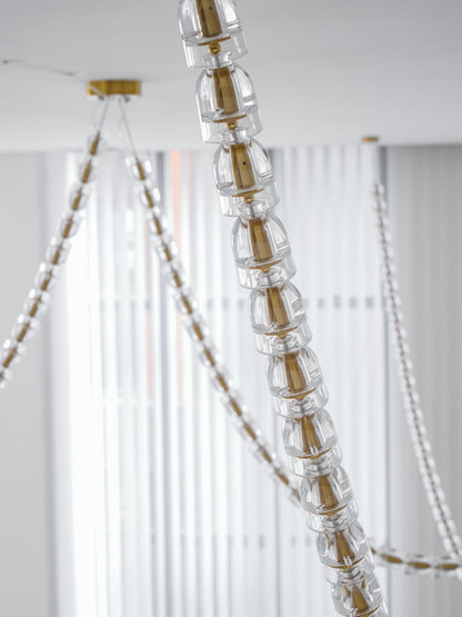 Gabriel Gold Crystal Chandelier