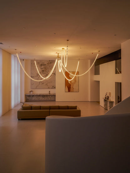 Gabriel Gold Crystal Chandelier