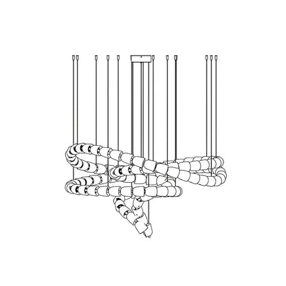 Gabriel Gold Crystal Chandelier