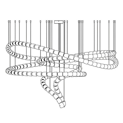 Gabriel Gold Crystal Chandelier