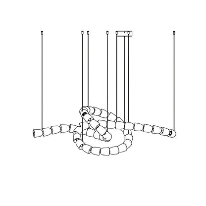 Gabriel Gold Crystal Chandelier