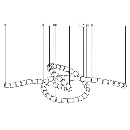 Gabriel Gold Crystal Chandelier