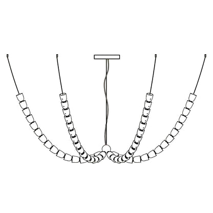 Gabriel Gold Crystal Chandelier