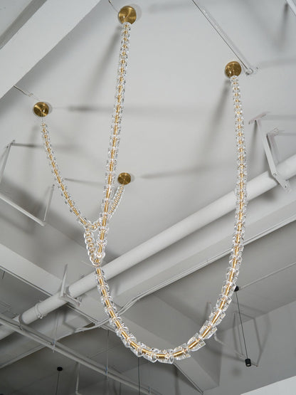 Gabriel Gold Crystal Chandelier
