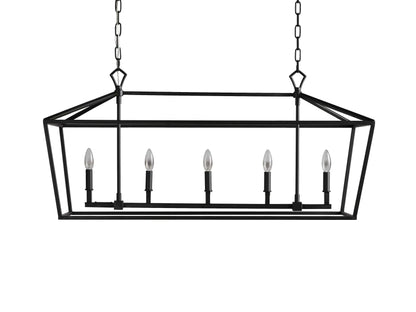 Garnet 41" Rectangular Chandelier