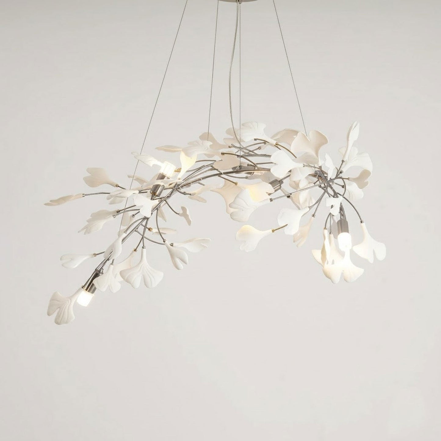 Gingko Ceramic Branch Chandelier A