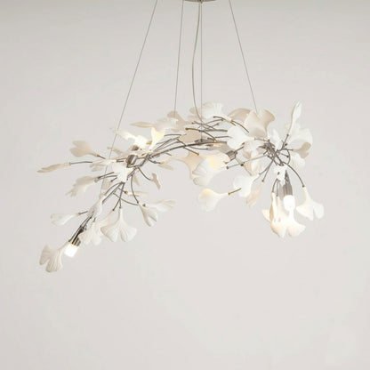 Gingko Ceramic Branch Chandelier A