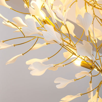 Gingko Ceramic Branch Chandelier F