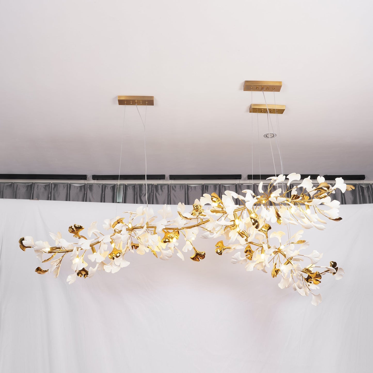 Gingko Ceramic Branch Chandelier A