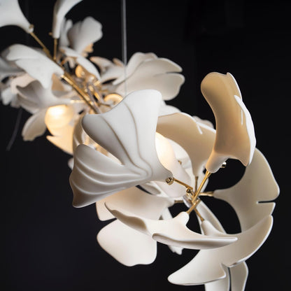 Gingko Ceramic Branch Chandelier A