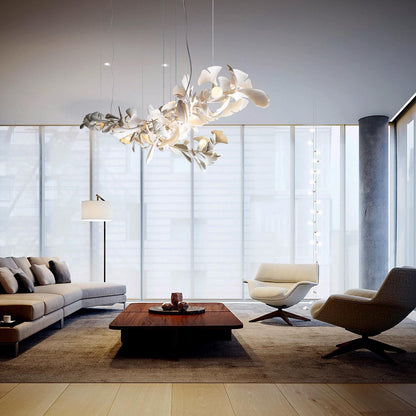Gingko Ceramic Branch Chandelier A