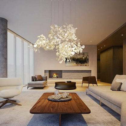 Gingko Ceramic Branch Chandelier A