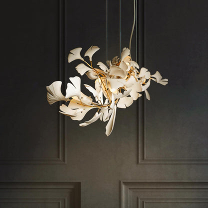 Gingko Ceramic Branch Chandelier A