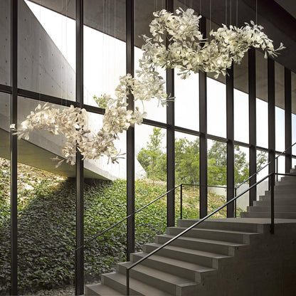Gingko Ceramic Branch Chandelier A