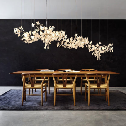 Gingko Ceramic Branch Chandelier A