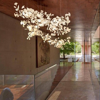 Gingko Ceramic Branch Chandelier A