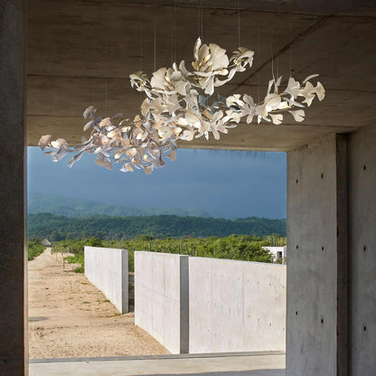 Gingko Ceramic Branch Chandelier A