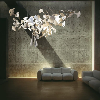 Gingko Ceramic Branch Chandelier A